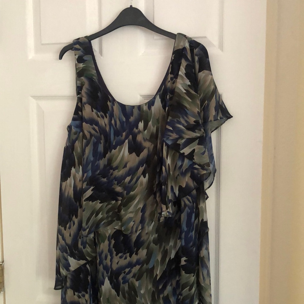 Mid length dress in beautiful rich colors